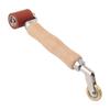 40mm Silicone Seam Roller Dual Use Brass Wheel Wood Handle Wallpaper Flat Seam Roller for PVC TPO