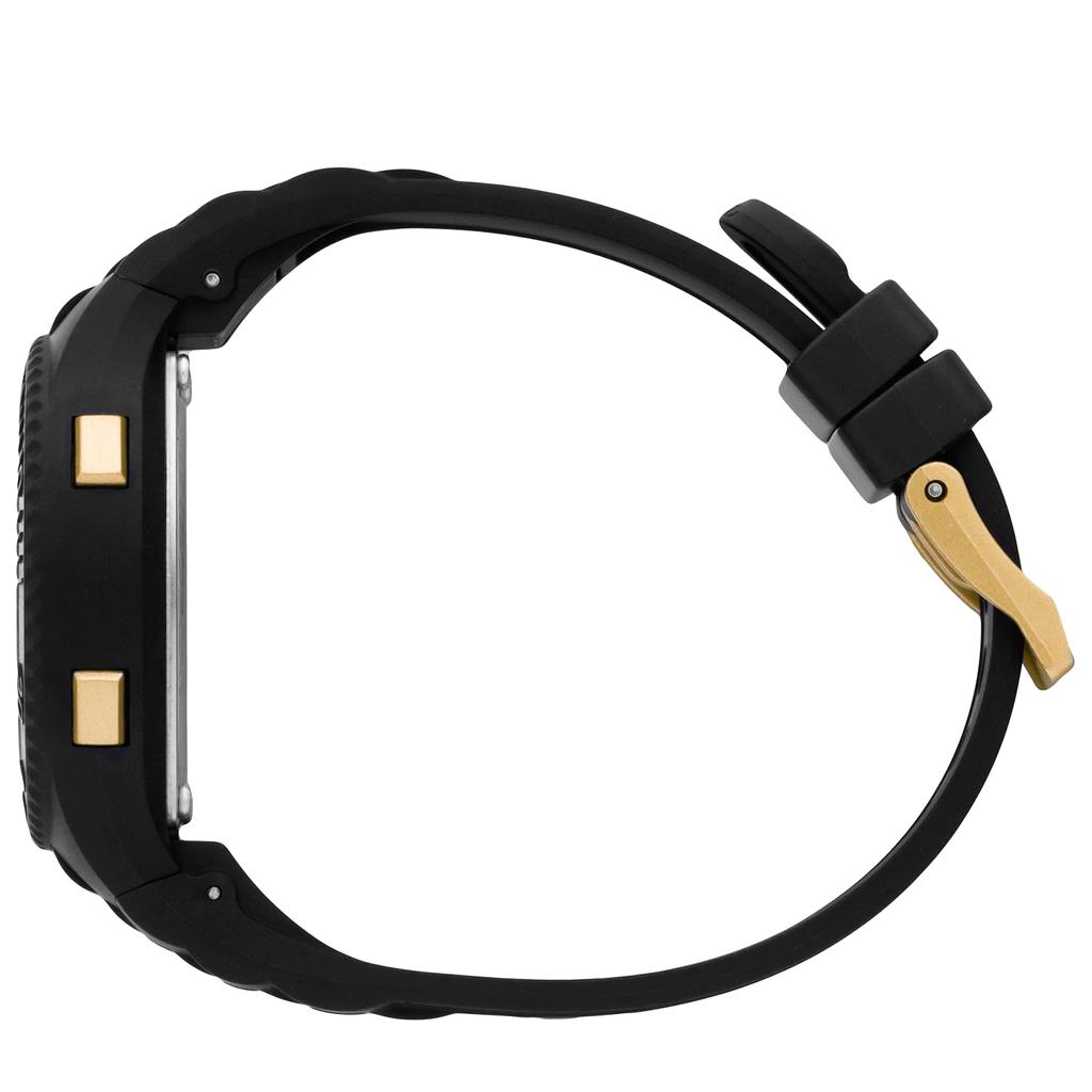 Authorized Distributor Ice Watch Digital Ladies 021607 Ice Digit Black Gold Small [Ice Watch]