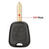 Jingyuqin Пульт для автомобильного ключа для Citroen C1 C2 C3 C4 Для Peugeot 106 206 306 307 107 Для Toyota Aygo 2 Кнопки 433 МГц Чип 4D70/ ID46