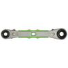 Kyoto Tool (KTC) 4-Size Plate Ratchet Wrench (Long), 8 X 12 and 10 X 13mm, MR0813L, Total Length: 143mm
