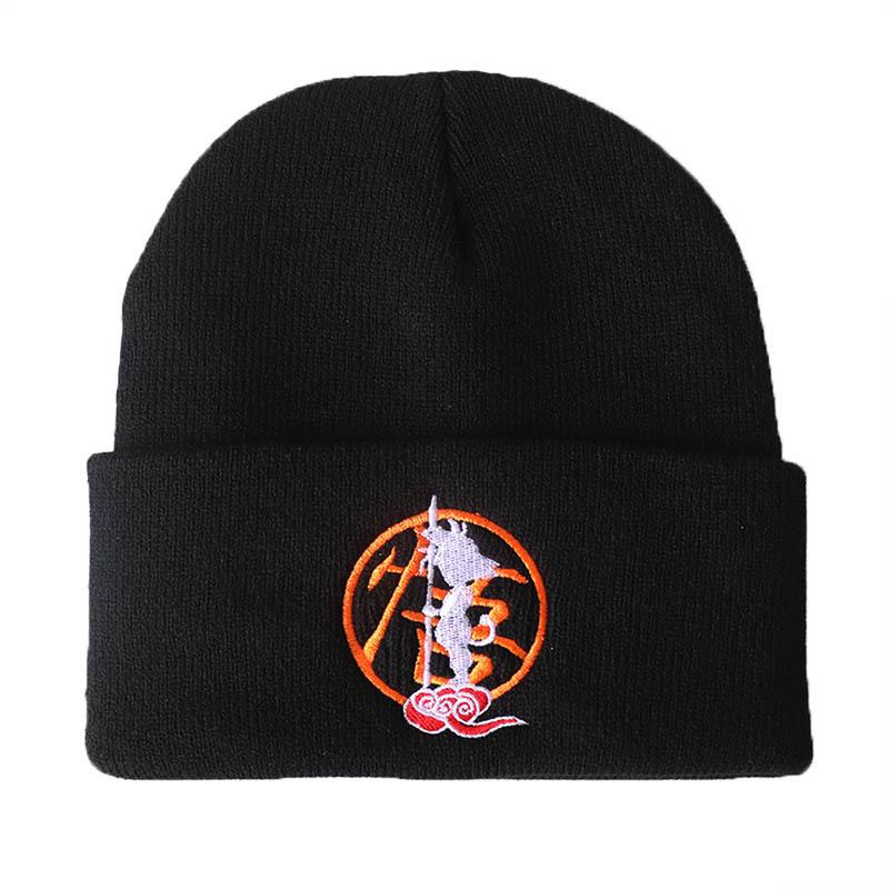 New Anime Dragon Ball Series Knit Hat GOKU Old Man Wukong Embroidered Knit Hat Trendy Street Dance Hat