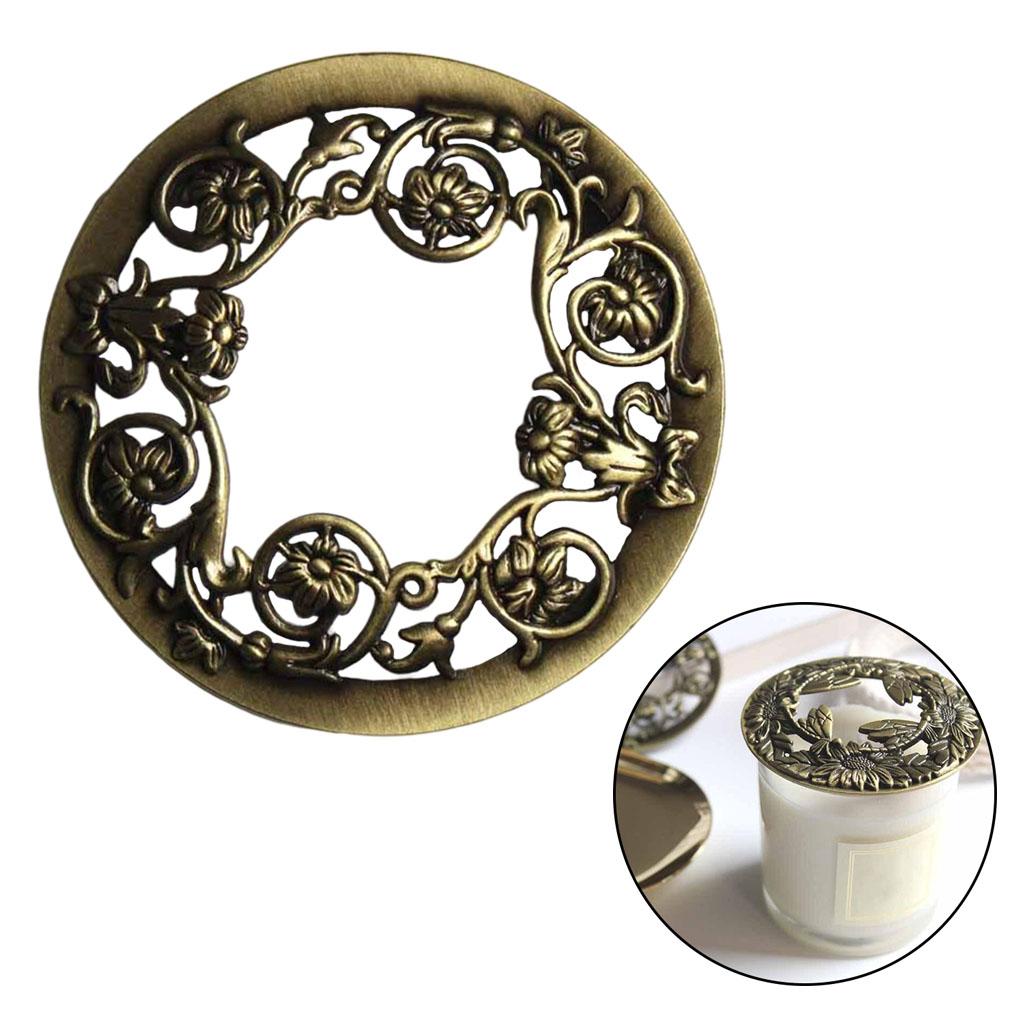 Антикварный стиль банка для свечи крышка топпер крышки равномерно для дома отеля