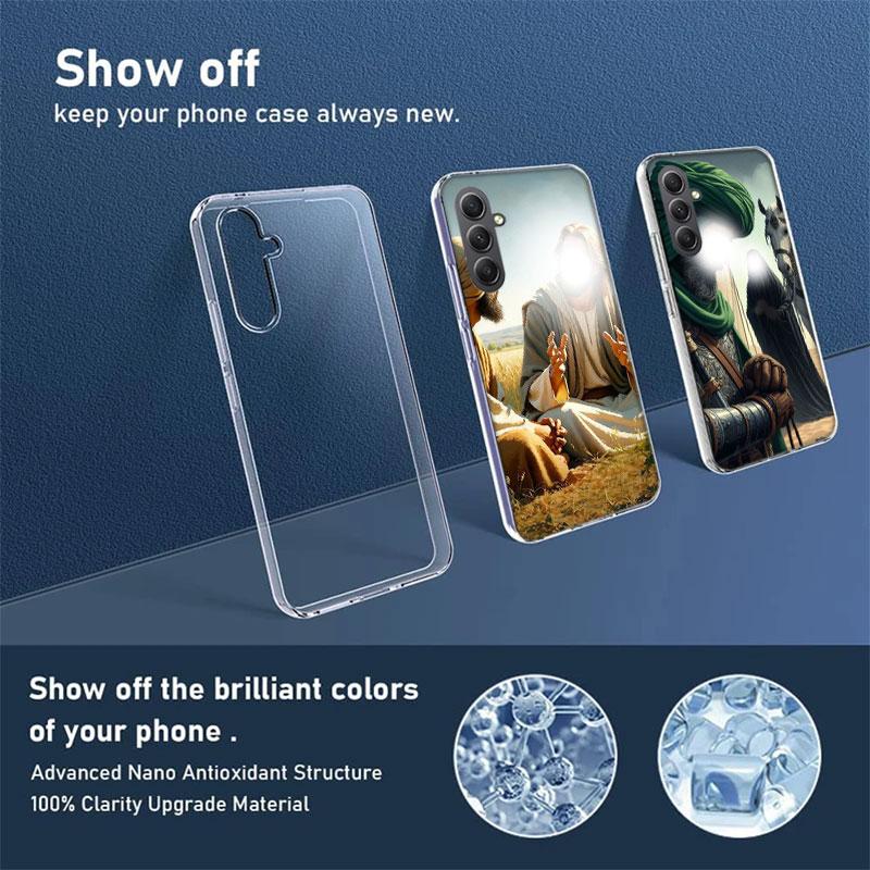 Islam Shia Imam Ali Hussain Phone Case for Samsung A16 A26 A36 A56 A17 A37 A57 A07 A06 A02S A03 A04S A05S Galaxy Note 20 10 A50S