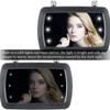 Автомобильный солнцезащитный козырек зеркало HD LED для макияжа салонное зеркало зажимного типа сенсорный переключатель палец универсальный