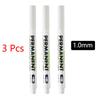 5pcs Drawing Art Supplies Oil Marker Permanent White Marker Dot Marker Pen White Pen Writting Makers Pen 0.8mm 1.0mm 2.0mm 2.8mm