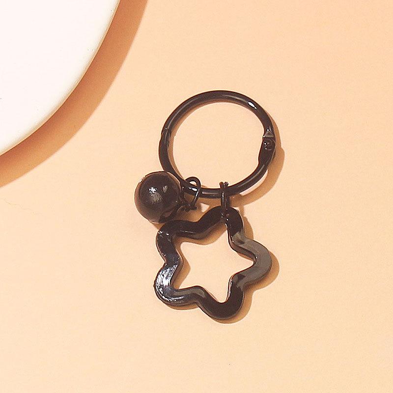 2 шт. корейской версии Ins Small Fresh Color Small Star Bell Keychain Candy Color Keyring Cuestionary Keychain Cuestionary Keychain Accessories