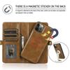 Detachable Multi Card Flip Magnetic Wallet Leather Case for iPhone 15 14 13 12 Pro Max Xs Max XR 8 7Plu Samsung S23 S22 S21 Ultra Plus A14 A13 A52 A53