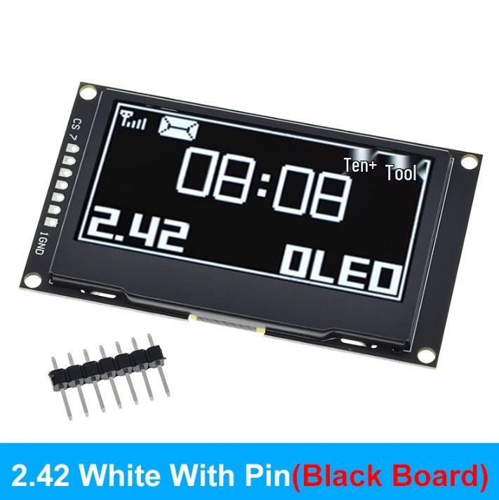 2,42-дюймовый OLED-дисплейный модуль, 128x64 пикселей, последовательный порт SPI