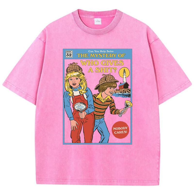 Футболка Who Gives A Shit Printing Cotton Wash для женщин, дышащая, крутая, уличная, повседневная, модная, с коротким рукавом, мягкая, с круглым вырезом