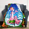 Pink Panther Christmas Flannel Blanket Super Soft Warm Cozy Blanket for Sofa Bed Office Travel All‑Season Home Decor Gift