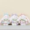 Cute Rabbit Plush Doll With Flower Decor For Bag Accessories
