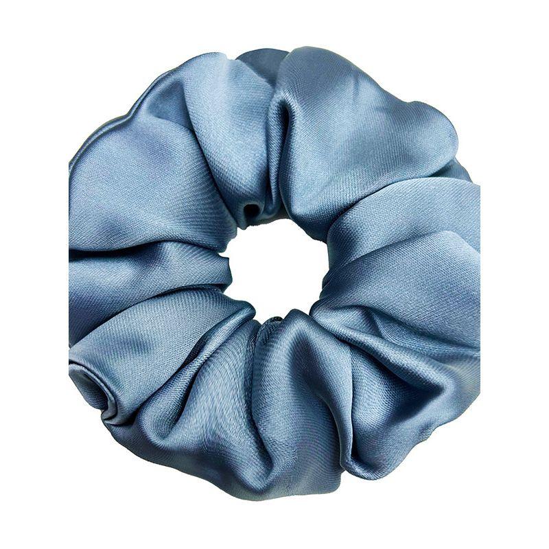 European and American New Style Simple Navy Blue High-End Women's Scrunchie Large Hair Accessory Head Flower Elegant Versatile Trendy