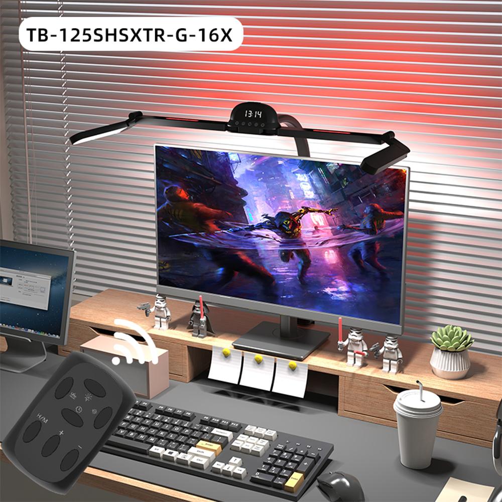 Светодиодная лампа для архитектора с полным спектром света и защитой для глаз, с зажимом, гибкой гусиной шеей 120 см, складная, 4 головки, бесступенчатая регулировка яркости