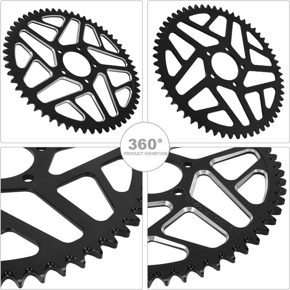 Звездочка из алюминиевого сплава 58T для электробайка Sur Ron Surron Light Bee S/X, черный