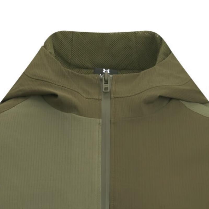 Under Armour Неудержимая FW25 Свободная серия Логотип Молния Спортивная Свободная Длинная Куртка Мужская Куртка 6008870-308