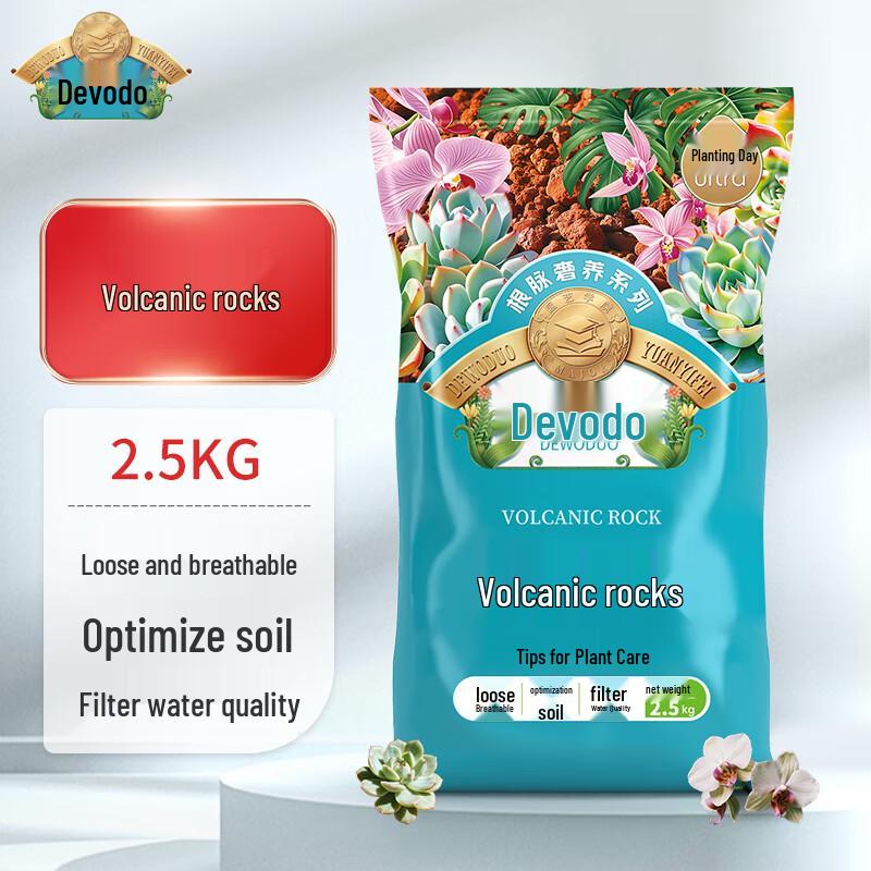 Duovodo Red Volcanic Rock Granular Soil Mix