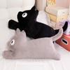 40/60/80CM Cuddly Shadow Colour Cat Plush Pillow Doll Cartoon Stuffed Cat Plushie Girl's Toys Sofa Bed Room Decoration