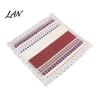 Durable Kitchen Chair Pad Cotton Linen with Ties, Square Summer Seat Lace Breathable Office Mat Trim, 15.75" x Washable for Dining Solid Wood