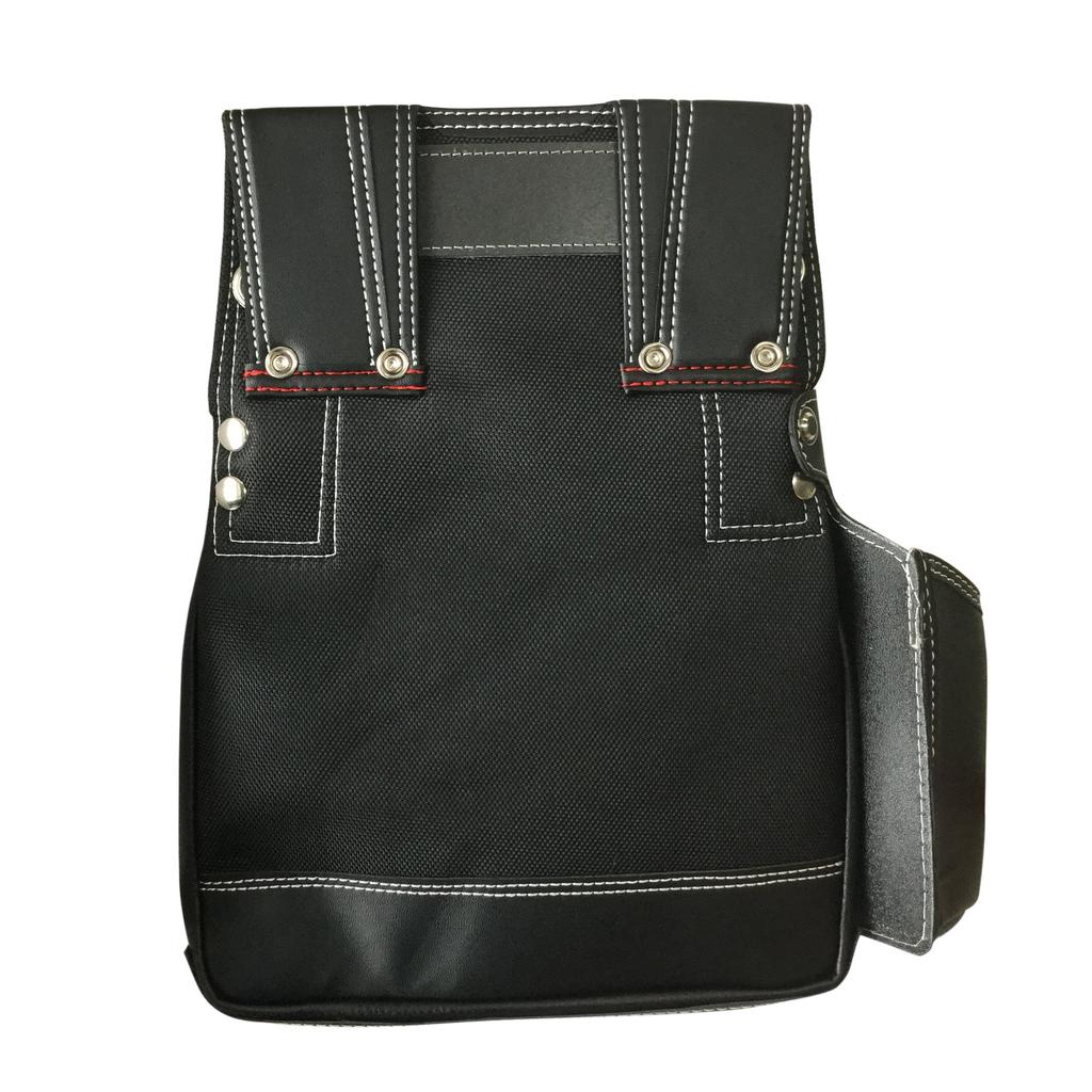 Gokusho Black Cowhide Nail Bag with Ink Pot Holder GL-03B