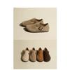 [Ziyan] Single Shoes, Matte Real Soft Leather Retro Boken Shoes, Women's One-pedal Casual Shoes, Flat-soled Doudou Shoes