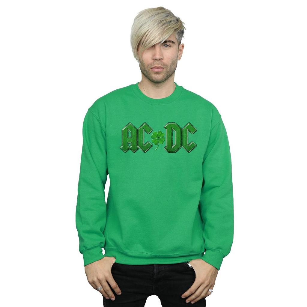 AC/DC Mens Shamrock Logo Sweatshirt
