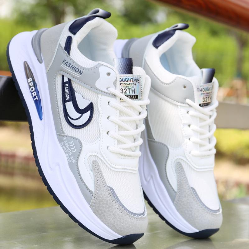 Мужская обувь, новая осенняя обувь, мужская модная универсальная обувь из сетки, мужская спортивная обувь, нескользящая и износостойкая повседневная обувь с мягкой подошвой