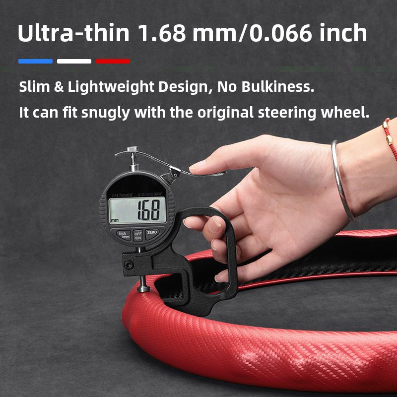Suitable for Alfa Romeo Carbon Fiber Texture Steering Wheel Cover Snap-On Wave-Shaped Sports Design Protective Case Giulia 952 Stelvio 949 147