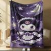 Sanrio Kuromi Магическая Ведьма Плед Звездное Небо Масляная Живопись Печатный Фланелевый Плед Многоцелевой Плед для Сна для Общежития Дома