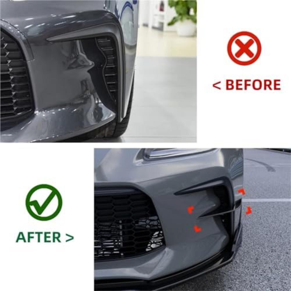 Glossy Black Front Bumper Side Air Vent Trim Wind Fins For Toyota GR86 2026-2026 Replacement Car Accessories