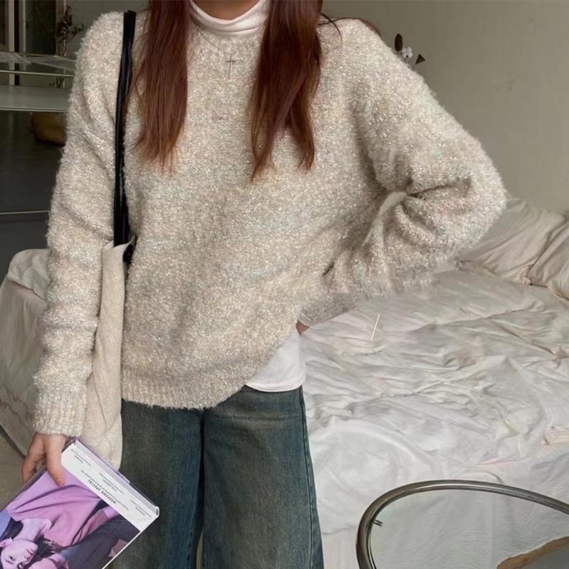 50g/Roll Knitting Wool Crocheting Glitter Mohair Yarn Colorful DIY Soft Hand Woven Hand Mixed Thread Accessories