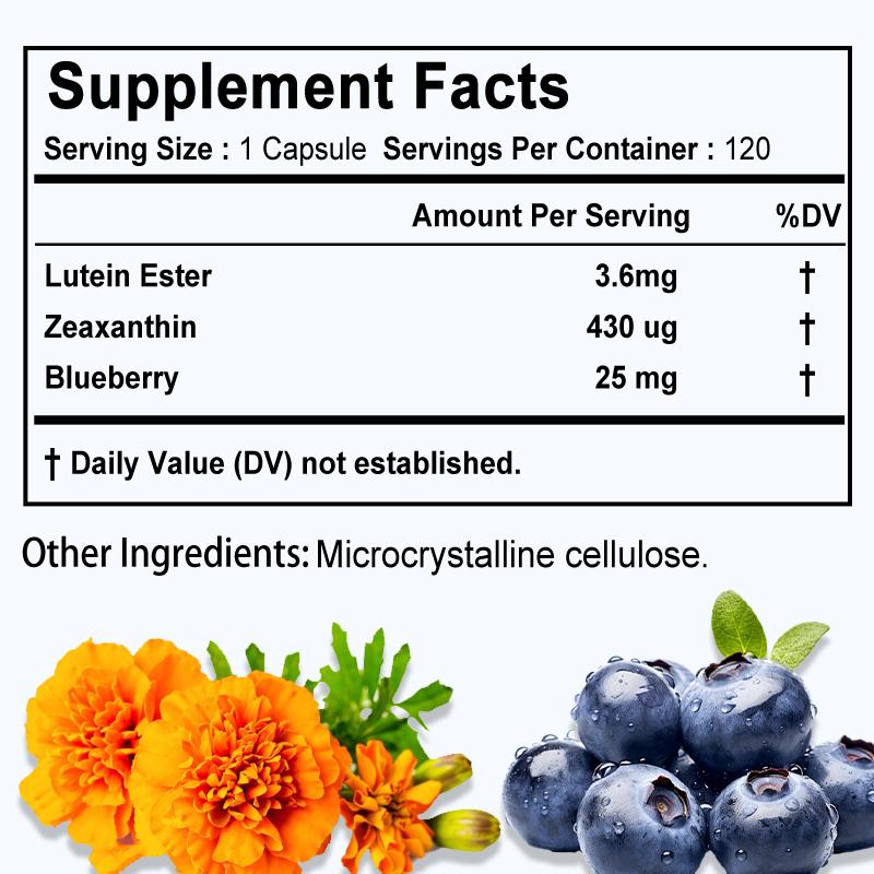 Pslalae - Blueberry Lutein Ester Capsules - Eye Health