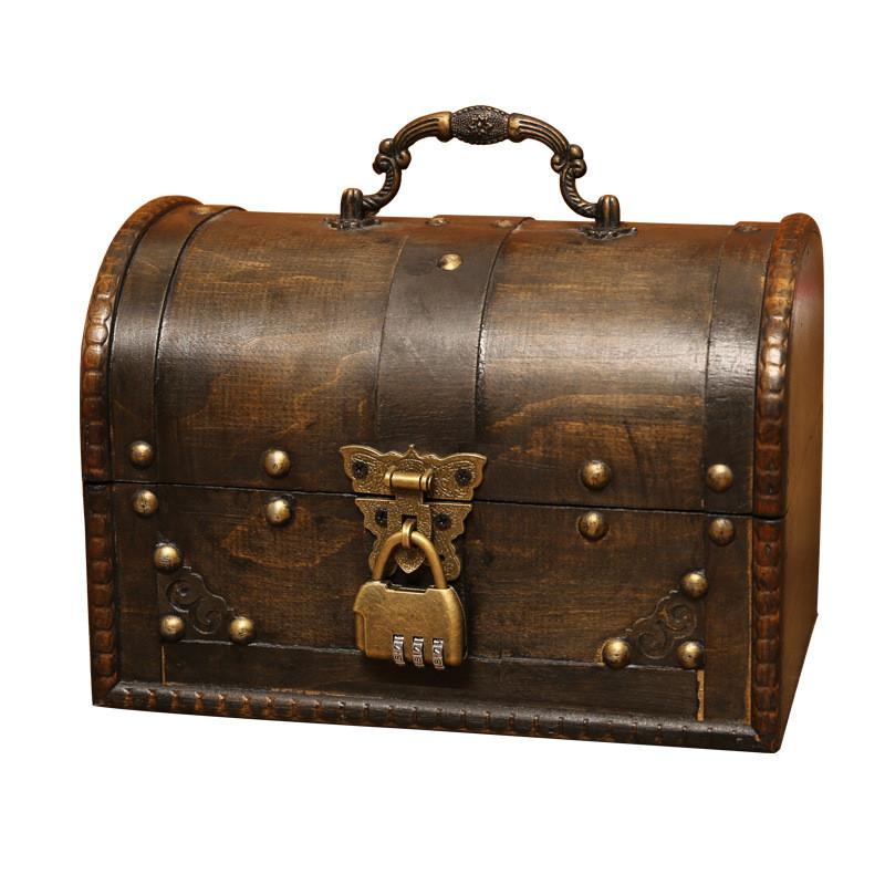 Classic Wooden Storage Chest For Home Office And Decorative Use