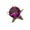 Les Trésors De Lily [L5413] — фиолетовая серебряная заклепка «Звезда»