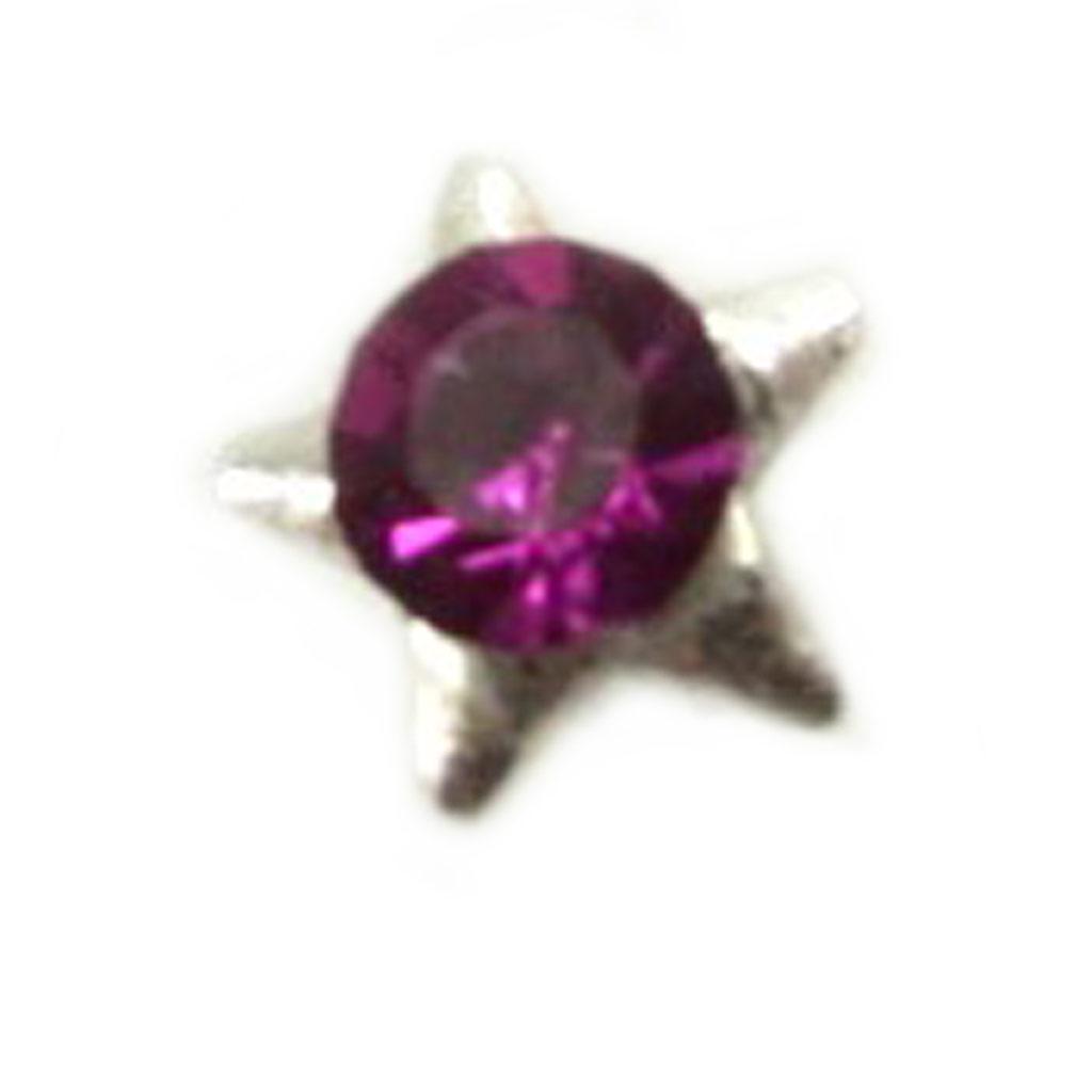 Les Trésors De Lily [L5413] — фиолетовая серебряная заклепка «Звезда»