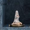 Halloween Ghost Girl Figurine Faceless Figurines, Spooky Lady Car Dashboard Cute Gift Ornament, Gothic Desktop Statue Decor for Home Office Decoration