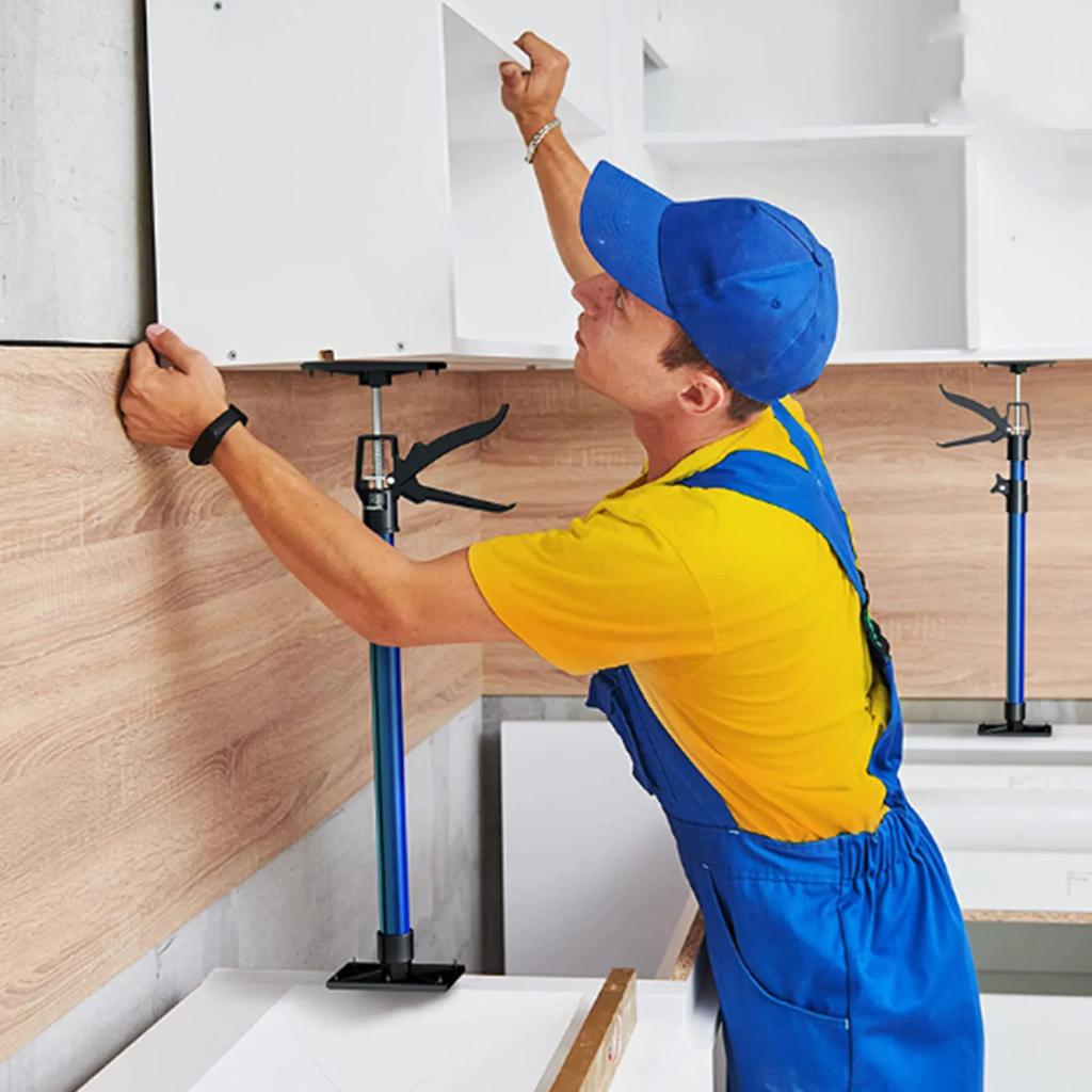 2 шт. Удлинительная стойка для поддержки шкафа с 4 пластинами, подвесной шкаф, выдвижная телескопическая опорная штанга 50–115 см