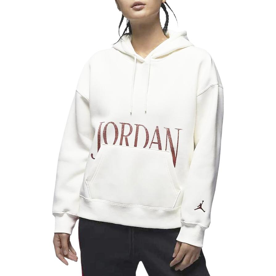 Jordan Толстовка с капюшоном из флиса с буквенным принтом Brooklyn, американская винтажная женская толстовка Sail FN5435-133