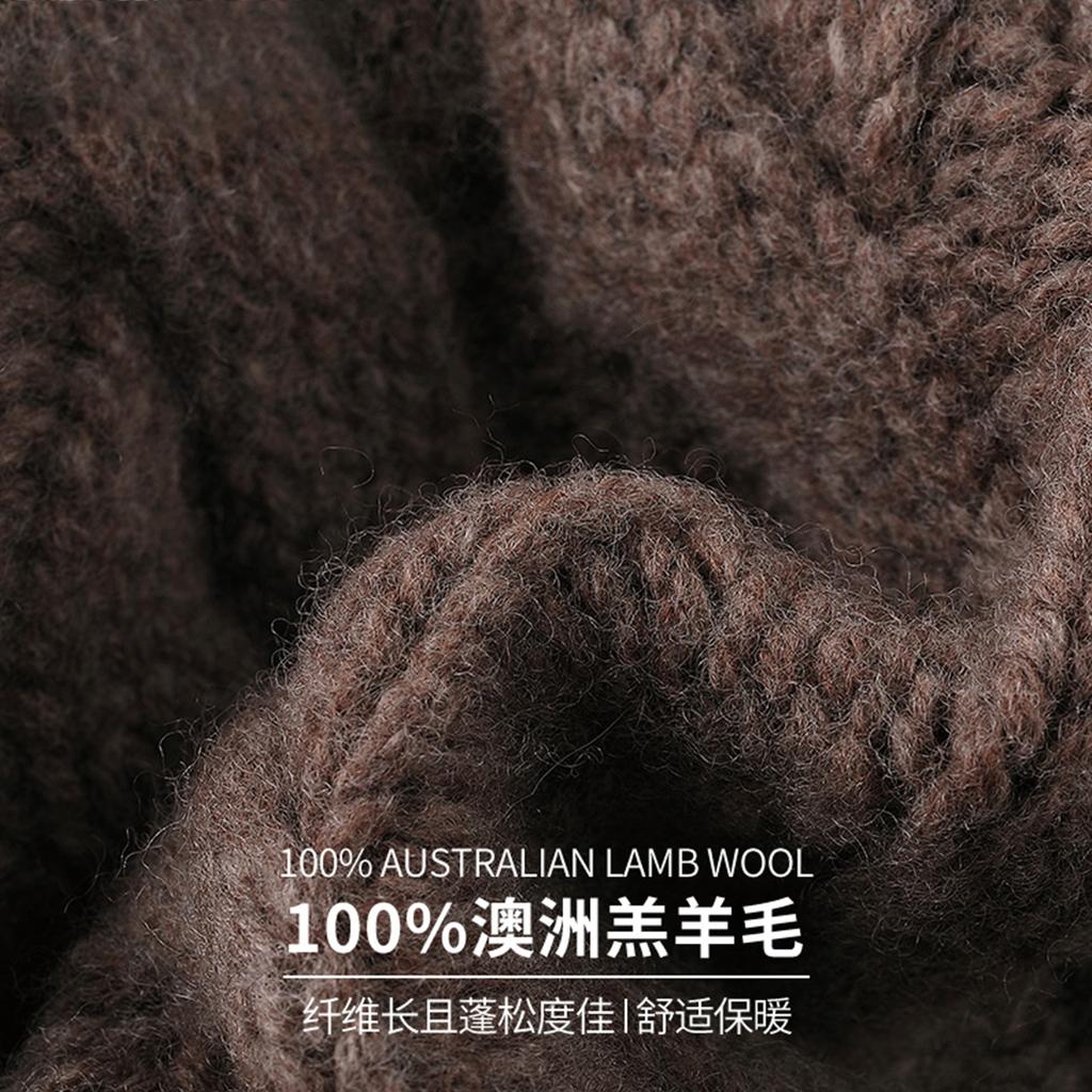 100% Pure Wool Knitted Hat for Women