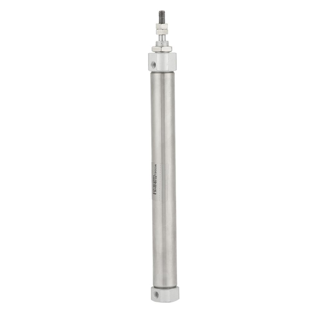 Pneumatic Cylinder, CDJ2D16-125B 16mm Diameter Double Acting Cylinder Stainless Steel Cylinder 125mm Stroke Double Acting Stainless Steel Pne