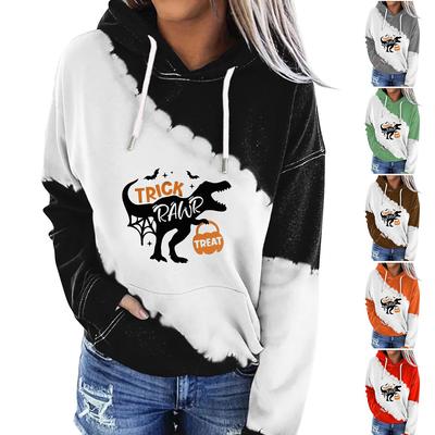 Женская одежда, осенне-зимний Хэллоуин, круглый вырез, длинный рукав, большой свободный плюшевый утолщенный свитер, топ