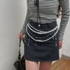 Elegant Multilayer Pearl Waist Chain Butterfly Belly Chain Retro Y2k Waistband  Dress Accessories