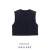 Kaslead New Arrival Women's Fashion Style Fashion Minimalist All-Matching Sleeveless Round Neck Vest 1478326