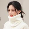 Knitted Ring Scarf Elegant Neckerscarf Female Soft Warm Cashmere False Collar Neck Warmer Hairband Winter
