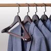 4Pcs Wooden Clothes Hangers,Luxury Wide Shoulder Suits Racks for Bedroom Closet,Wardrobes Organizer with Non Slip Pants Bar