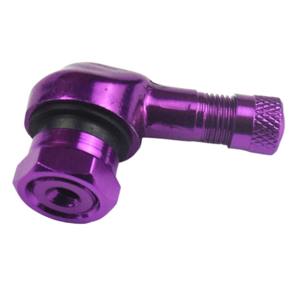 Мотоциклетные ниппели для шин 90 градусов Ниппель для колесной шины для большинства мотоциклов Замена Алюминиевый бескамерный ниппель для шины