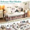 Пляжный пикник на открытом воздухе кемпинг одеяло с кисточками этнические богемные полосатые клетчатые одеяла для кроватей диванные коврики дорожный коврик Рождество