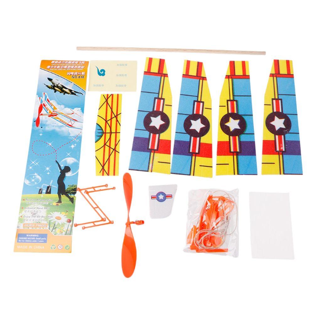 Лучший подарок Сборка модели самолета своими руками из пенопласта Самолет с двигателем Летающий планер Эластичный резиновый самолет