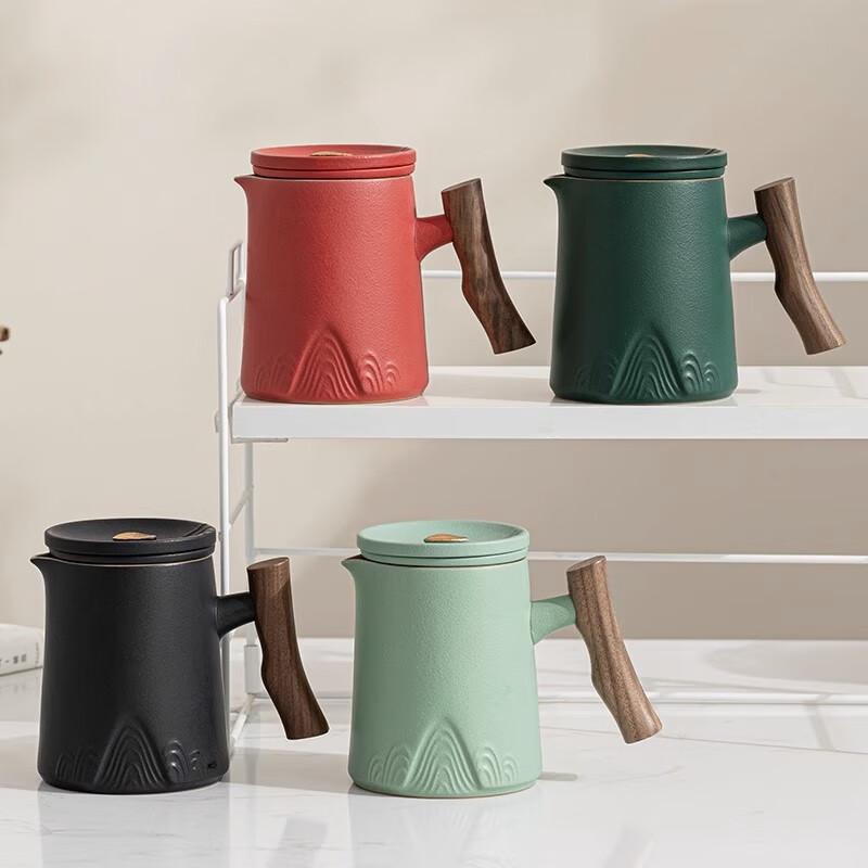 High-End Portable Ceramic Travel Tea Set with Tea Caddy