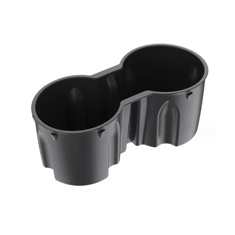 For Tesla Model 3 Tesla Model Y Interior Cup Holder Central Console Water Bottle Organizer TPE Accessory Car Storage Compatible Cup Holders 5