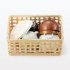 MUJI Bamboo Woven Basket, Natural, Approx. 21cm W x 30cm D x 12cm H, MDC77A2S